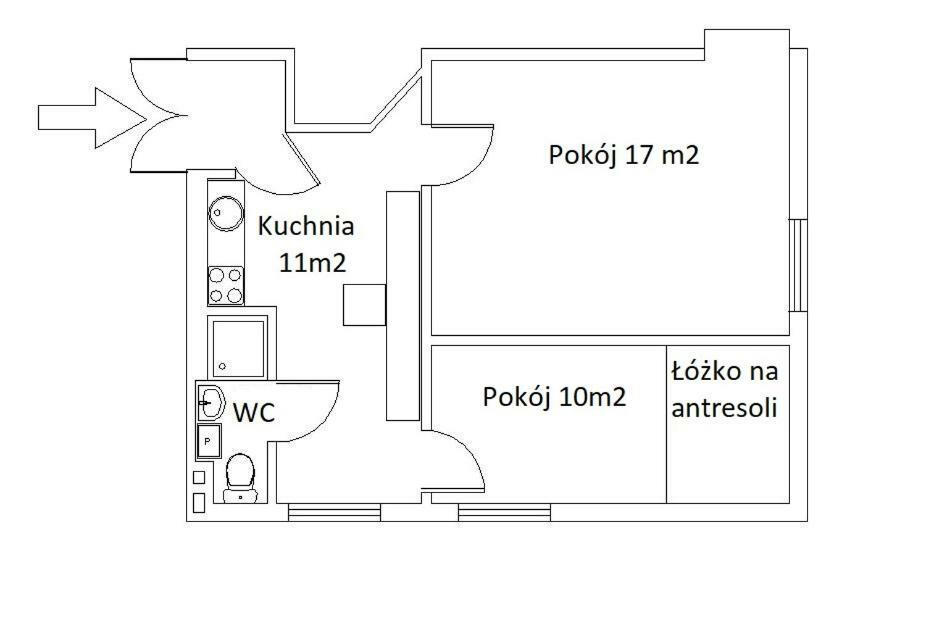 Apartament 2 Pokoje Lublin Centrum Ulica Narutowicza Luaran gambar